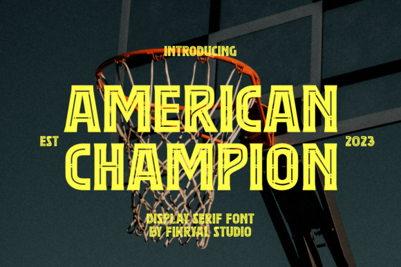 American Champion: A Bold Display Typeface for Modern Editorial Design