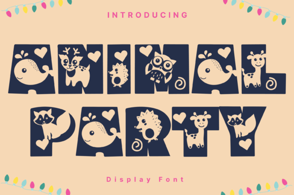 Animal Party: A Modern Display Typeface for Editorial Design