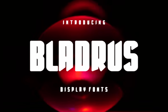 Bladrus: A Modern Display Font for Web Design