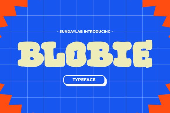 Blobie: The Playful Display Font for Handmade Labels and Stickers