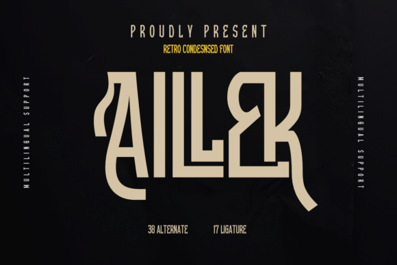 Bringing Retro Charm to Your Shop with Aillek Display Font