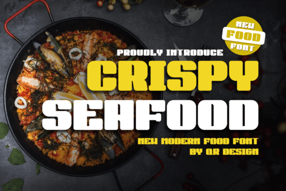 Crispy Seafood: The Bold Display Typeface for Modern Editorial Design
