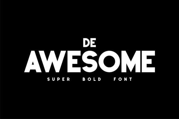 De Awesome: A Kindly Display Typeface for Modern Web Design