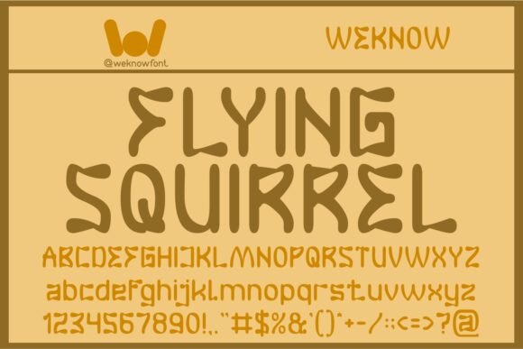 Flying Squirrel: A Quirky Display Typeface for Bold Web Design
