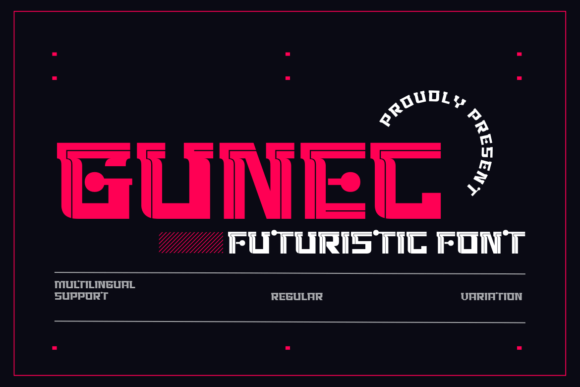 Gunec: The Futuristic Display Font for Modern Web Design