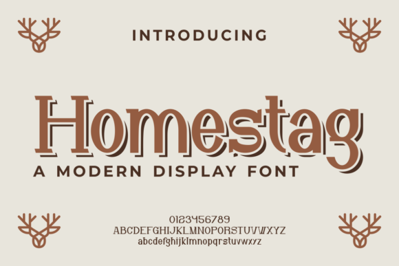 Homestag: The Modern Display Typeface That Elevates Handmade Goods