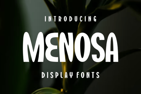 Menosa: A Modern Display Font for Digital Branding