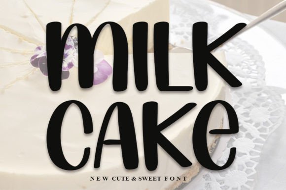 Milk Cake: The Perfect Display Font for Polished Branding