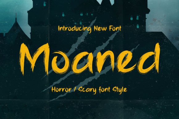 Moaned: The Dark Display Font That Elevates Horror Branding