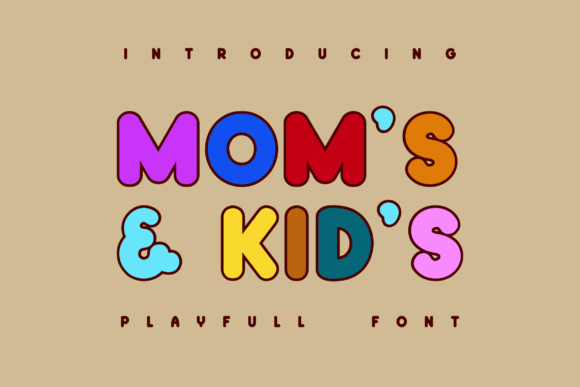 Mom s Kid s: A Vintage Display Font for Authentic Digital Branding