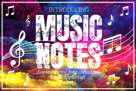Music Notes: A Playful Display Font for Modern Branding