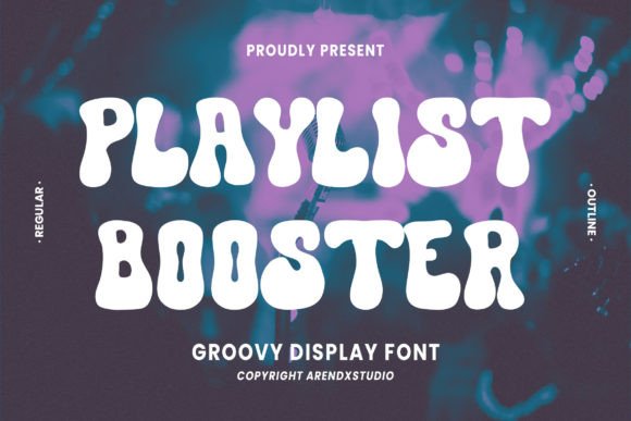 Playlist Booster: The Perfect Display Font for Handmade Shop Branding