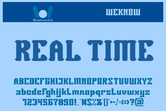 Real Time: A Bold Slab Serif Display Font for Modern Branding