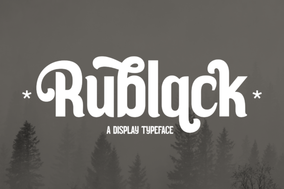 Rublack Typeface for Web Design Projects