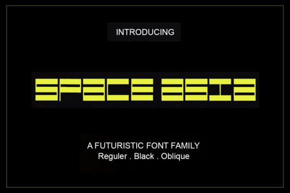 Space Asia: The Modern Display Font for Bold Branding