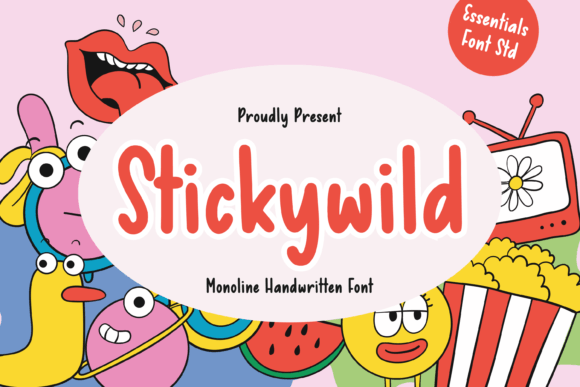 Stickywild: A Playful Handwritten Font for Bold Branding