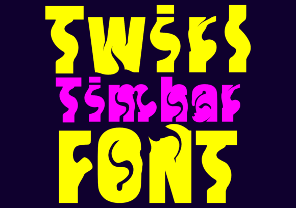 Twirl Timhar: The Whimsical Display Font for Playful Campaigns