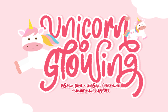 Unicorn Glowing: A Shining Display Font for Digital Design