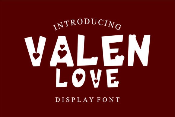 Valen Love: A Romantic Display Typeface for Campaign Visuals