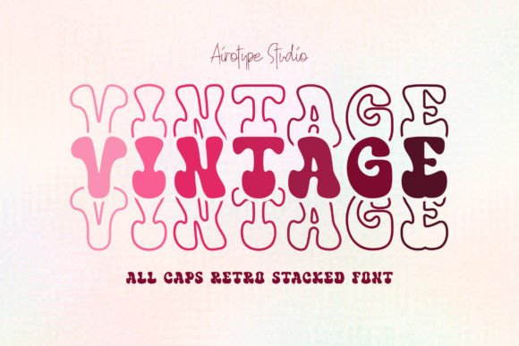 Vintage Stacked: The Bold Display Typeface for Handmade Brands