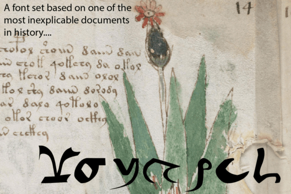 Voynich - Etched: A Mystical Display Font for Campaign Creatives